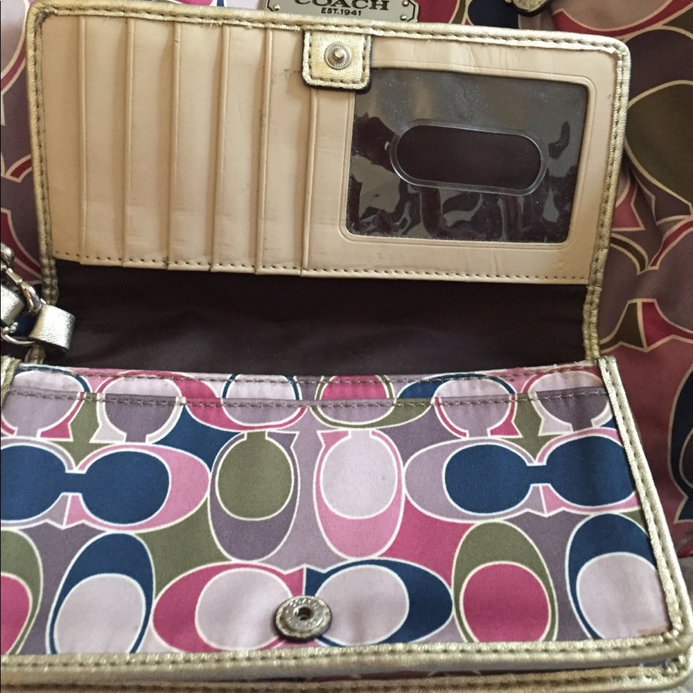 Coach multicolor handbag